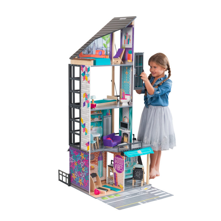 KidKraft Bianca City Life Dollhouse with EZ Kraft Assembly(TM)