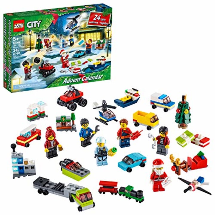 LEGO City Advent Calendar 60268 Playset, Includes 6 City Adventures TV Series Characters, Miniature Builds, City Play Mat, and Many More Fun and Festive Features, New 2020 (342 Pieces)