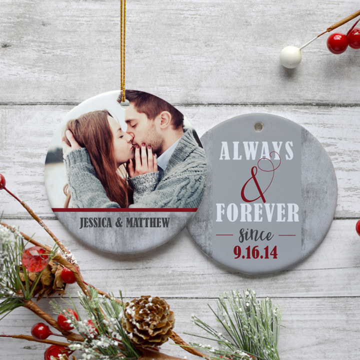 Personalized Always and Forever Ornament