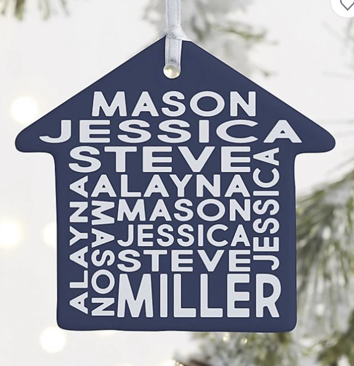 Family Home Glossy Ornament