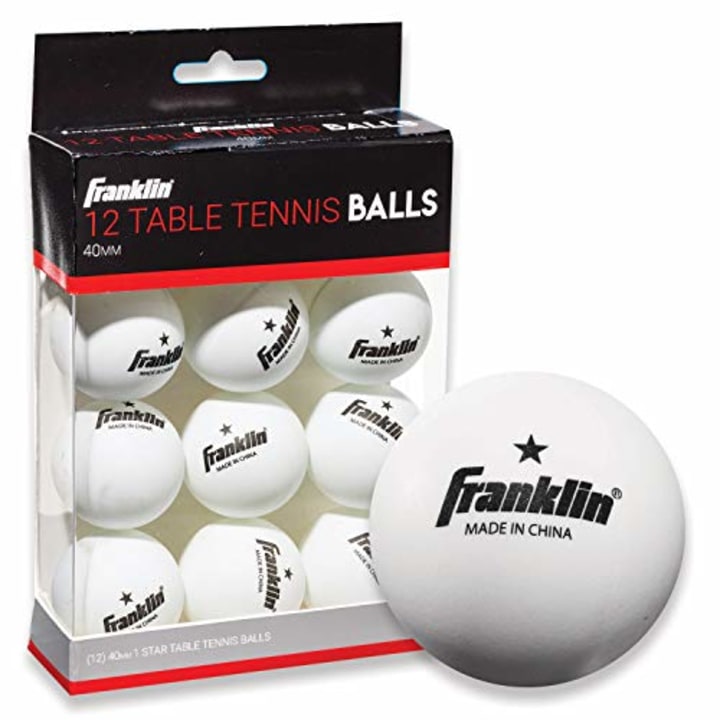 Franklin Sports Table Tennis Balls (Pack of 12)