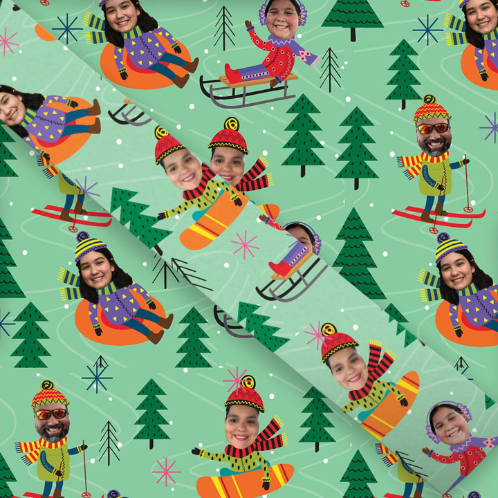 Funny Family Christmas Wrapping Paper