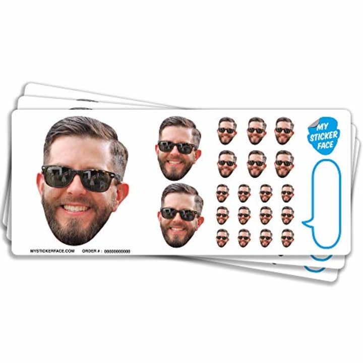 Custom Face Stickers, Stickers of Your Face, Sampler Sheet - 3 Sheets - Custom Stickers