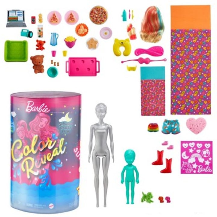 Barbie Color Reveal Slumber Party Fun