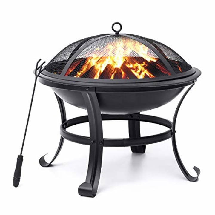 KingSo 22&#039;&#039; Outdoor Wood Burning Fire Pit