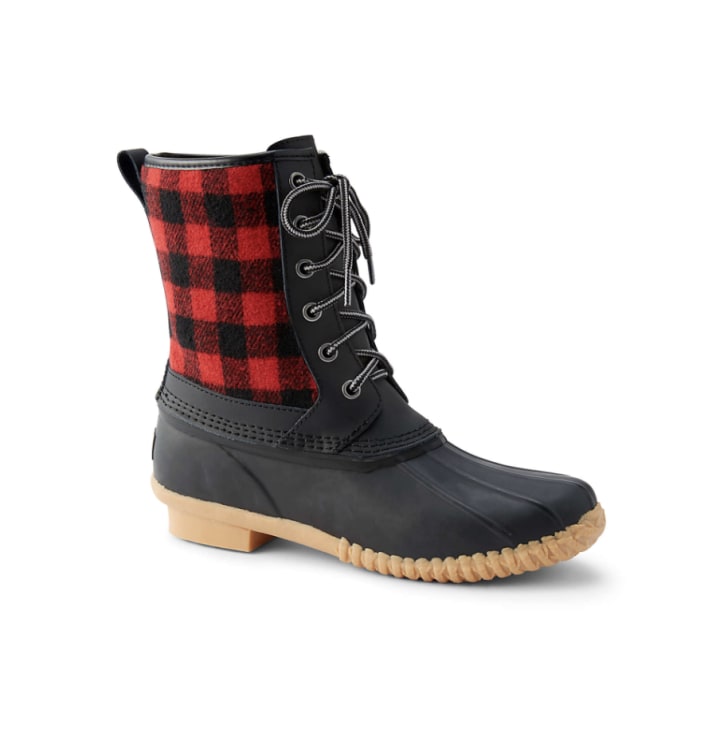 Lands' End Insulated Sherpa Duck Boots