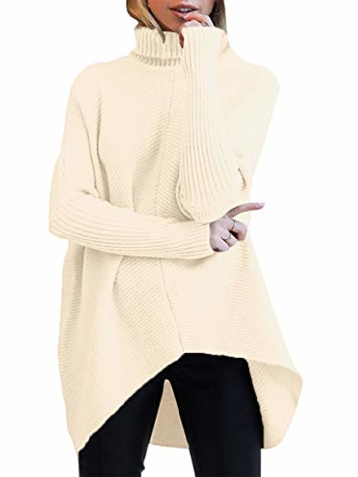 ANRABESS Turtleneck Pullover Sweater