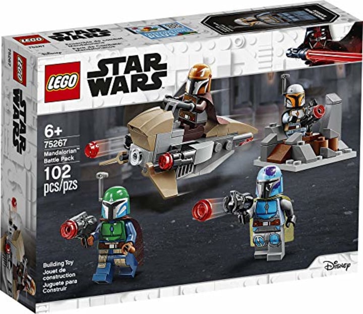 LEGO Star Wars Mandalorian Battle Pack 75267 Mandalorian Shock Troopers and Speeder Bike Building Kit; Great Gift Idea for Any Fan of Star Wars: The Mandalorian TV Series, New 2020 (102 Pieces)