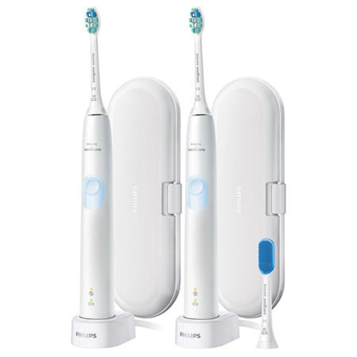 Philips Sonicare ProtectiveClean 4300 Rechargeable Toothbrush, 2 pk. (Choose Your Color)