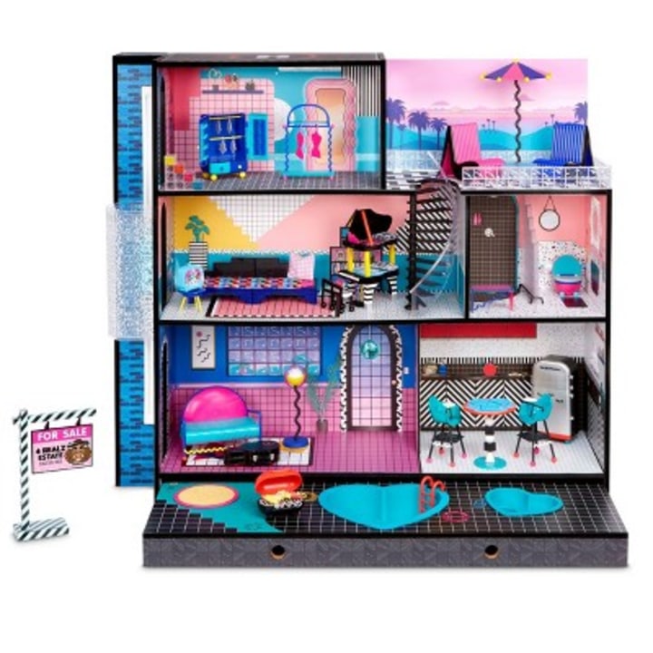 New L.O.L Surprise! O.M.G. House includes 85+ surprises and fits L.O.L. Surprise! dolls and fashion dolls.