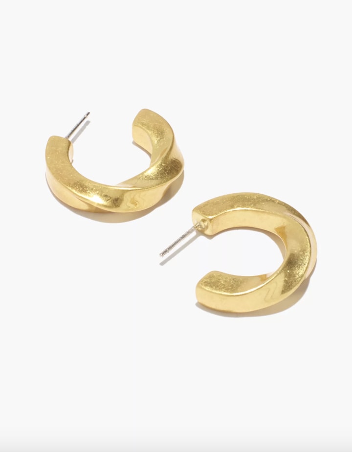 Archway Chunky Small Hoop Earrings