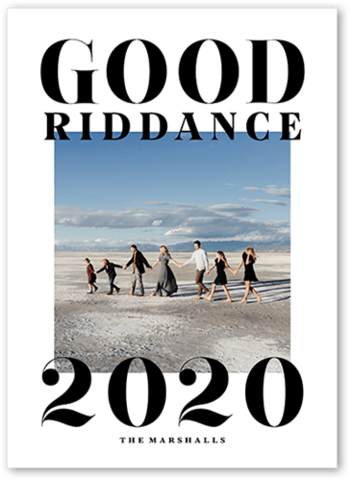 Good Riddance New Year's Card (25 Cards)