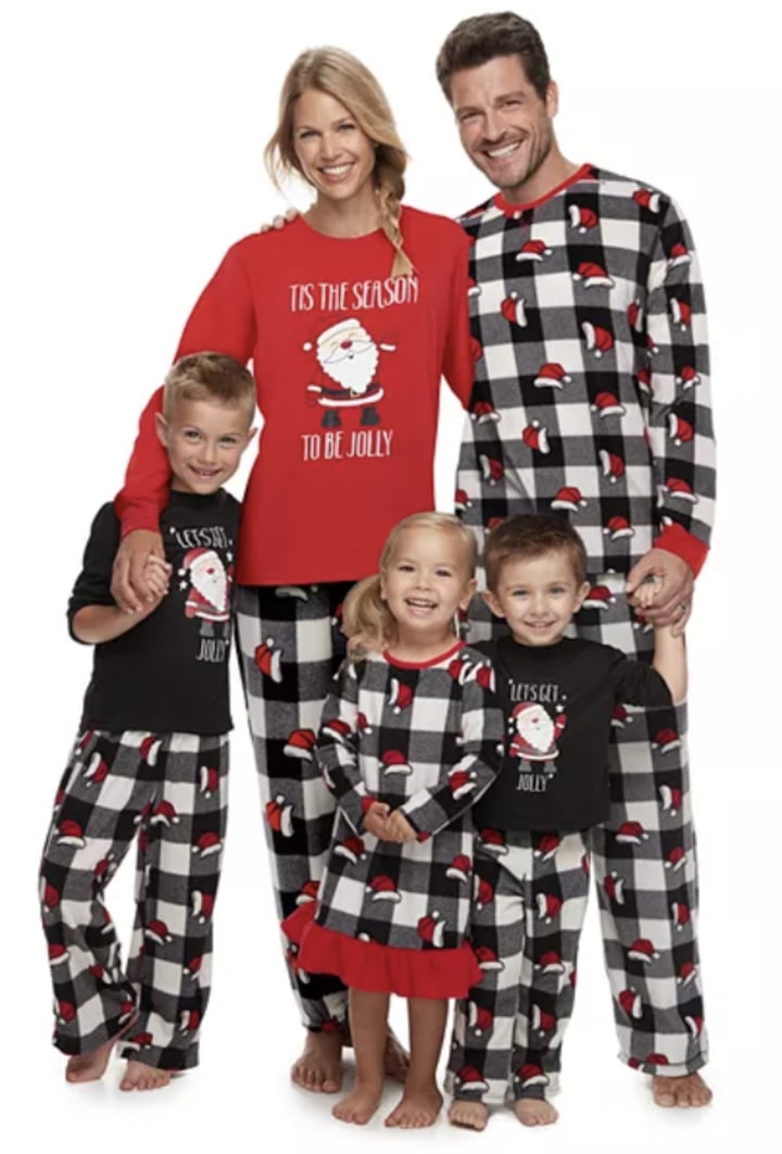 Jammies For Your Families Jolly Santa Family Collection