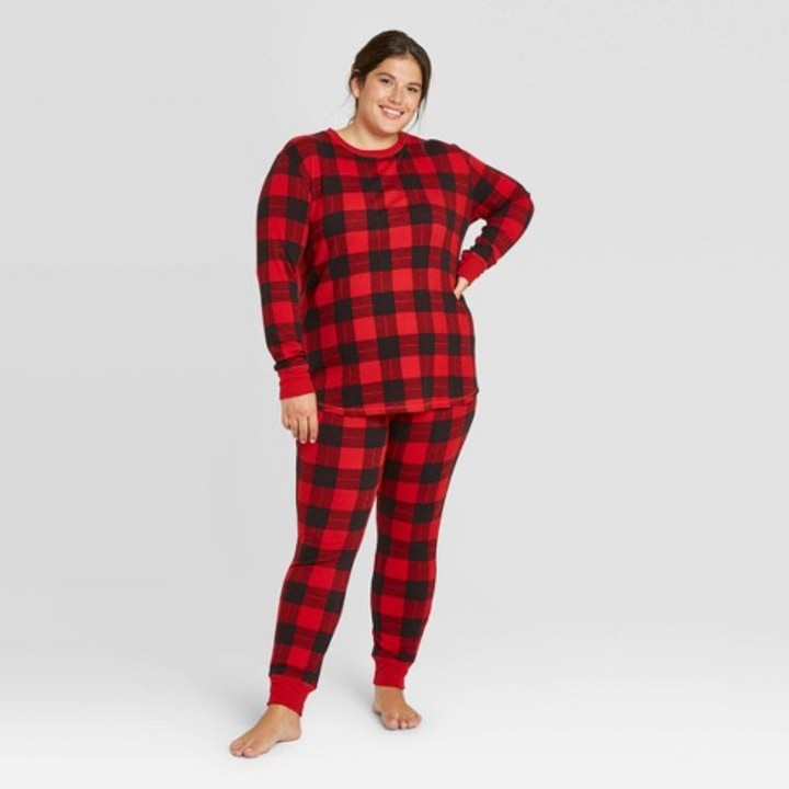 Women&#039;s Plus Size Thermal Pajama Set - Stars Above(TM)