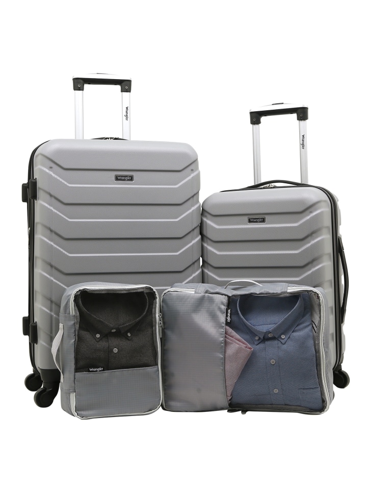 Wrangler 4-Piece Rolling Luggage Set