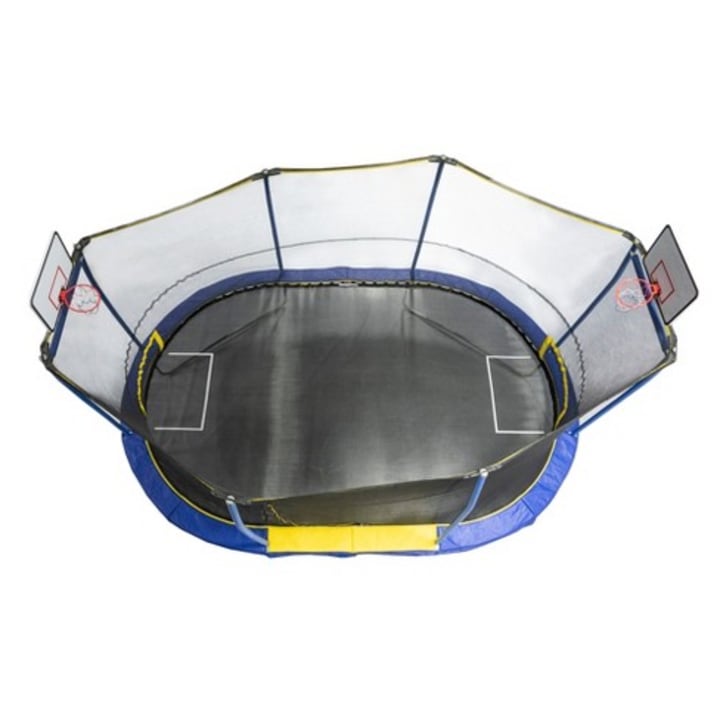 JumpKing 15&#039; Trampoline with Basketball Nets