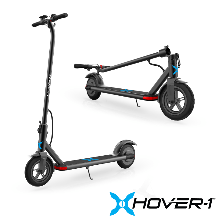 Hover-1 Dynamo Electric Folding Scooter, LCD Display, Air-Filled Tires, 16 MPH Max Speed - Black