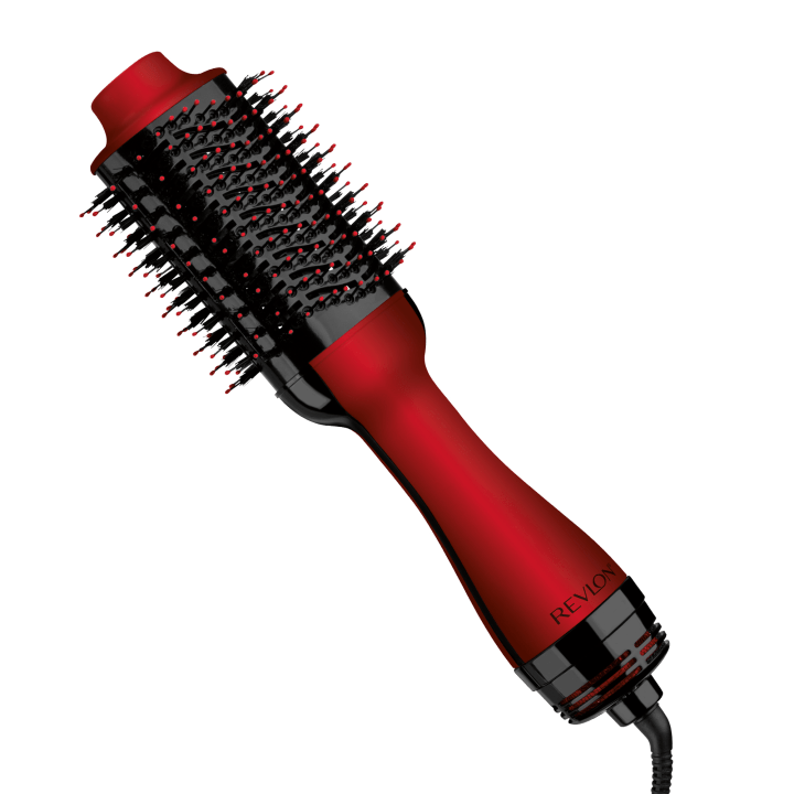 Revlon One-Step Hair Dryer And Volumizer Hot Air Brush, Red Holiday Edition