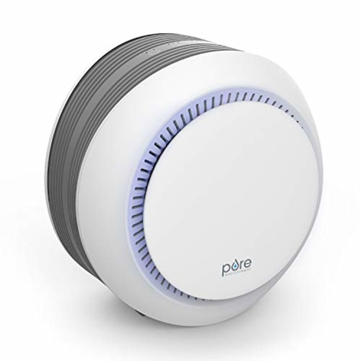 Pure Enrichment PureZone(TM) Halo Air Purifier - True HEPA Filter Cleans Air, Helps Alleviate Allergies, Removes Pet Hair, Smoke &amp; More -- For Home, Bedroom &amp; Office Desktops