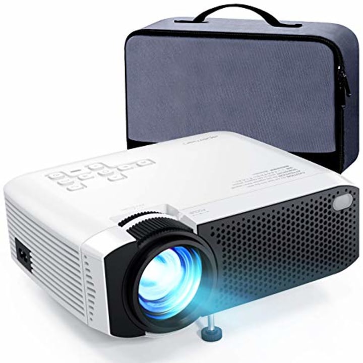 Mini Projector, APEMAN 5000L Brightness 180&quot; Display Projector [Carry Case Included], Support 1080P, 45,000 Hours LED Life, Compatible with TV Stick, TV Box, PS4, HDMI, VGA, TF, AV, USB for Home Movie