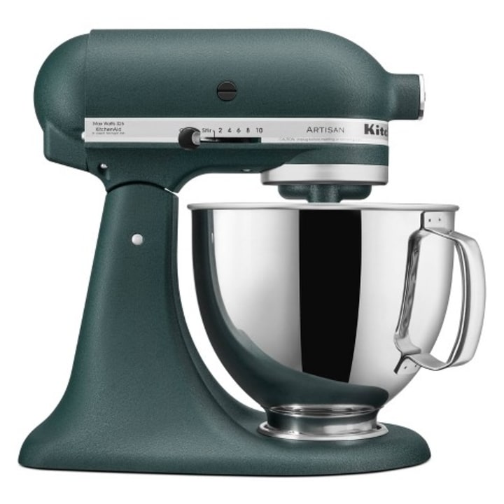 Introducing an exclusive color for the KitchenAid(R) Artisan(R) Stand Mixer in Pebbled Palm. Made by KitchenAid in partnership with Hearth &amp; Hand(TM) with Magnolia.