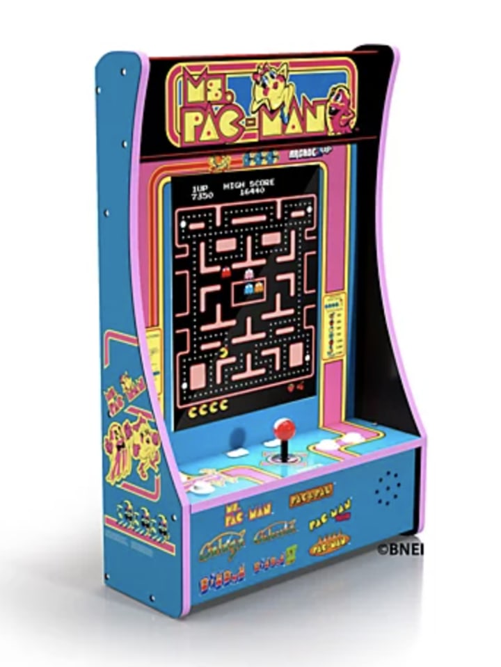 Arcade1Up Ms. Pacman 8-in-1 Partycade Arcade Machine