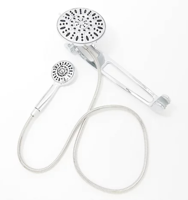 TotalSpa Hybrid Rainfall Combo Shower w/ Adjustable Arm
