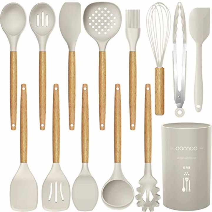Oannao Store 14-Piece Silicone Cooking Utensils