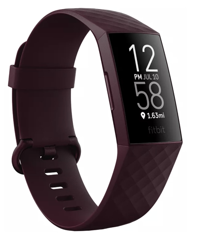 Fitbit Charge 4 Rosewood Band Touchscreen Smart Watch