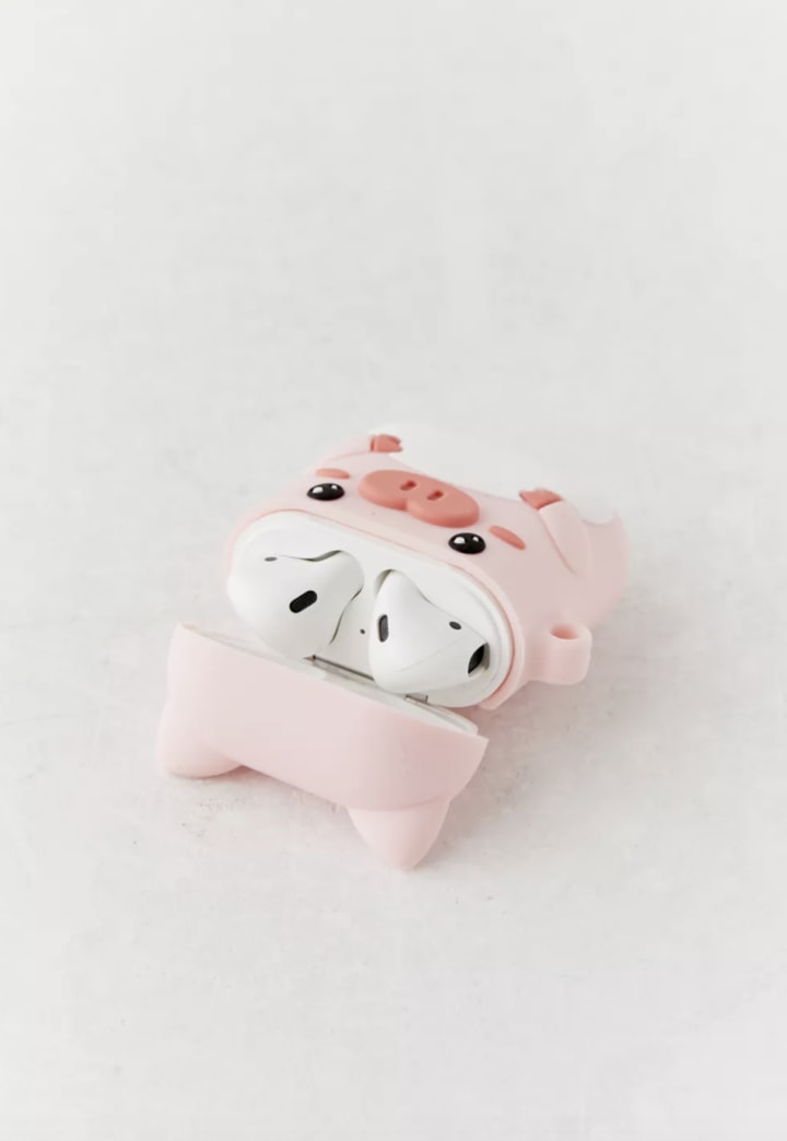 Pig Shaped Silicone AirPods Case