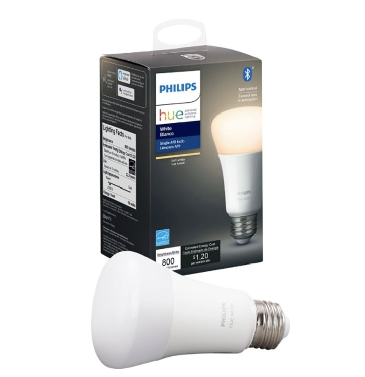 Philips Hue White A19 Bluetooth Smart LED Bulb