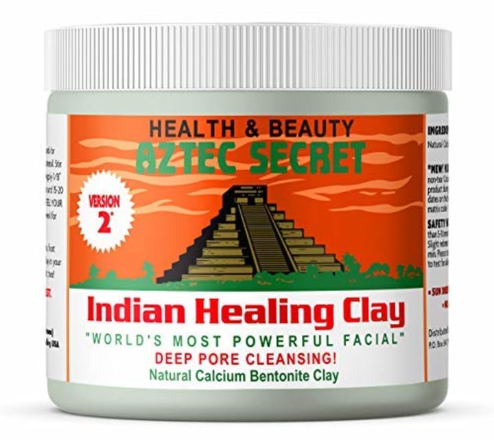Aztec Secret - Indian Healing Clay 1 lb - Deep Pore Cleansing Facial &amp; Body Mask - The Original 100% Natural Calcium Bentonite Clay - New Version 2