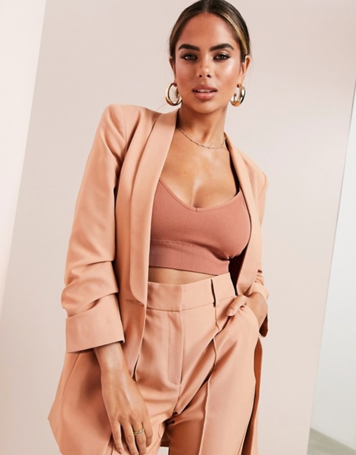 ASOS LUXE mix &amp; match tailored suit blazer