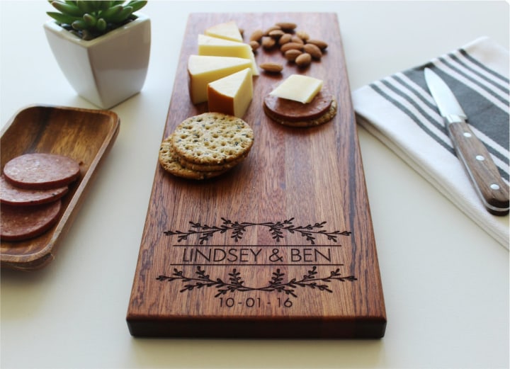 SugarTreeGallery Personalized Cheese Board