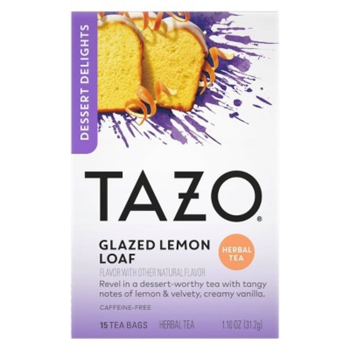Tazo Glazed Lemon Loaf Dessert Delights Tea Bags - 15ct