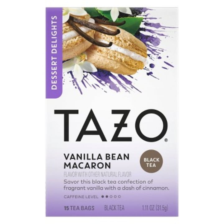 Tazo Vanilla Bean Macaron Dessert Delights Tea Bags