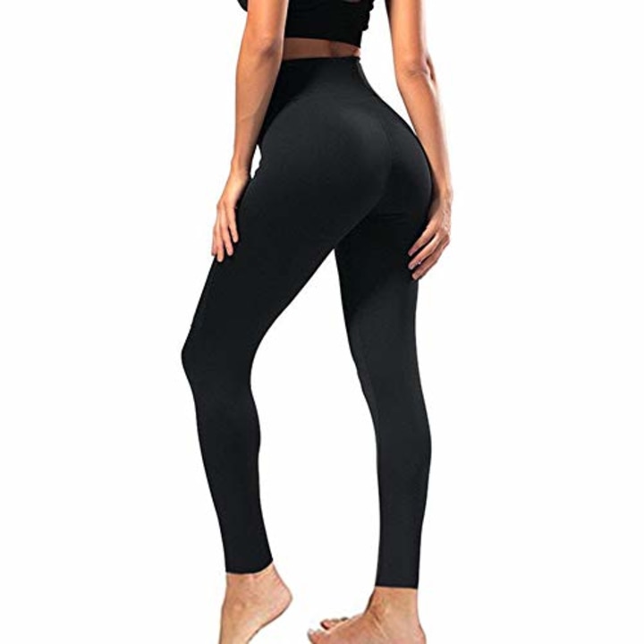 High Waisted Leggings for Women - Soft Athletic Tummy Control Pants for Running Cycling Yoga Workout - Reg &amp; Plus Size