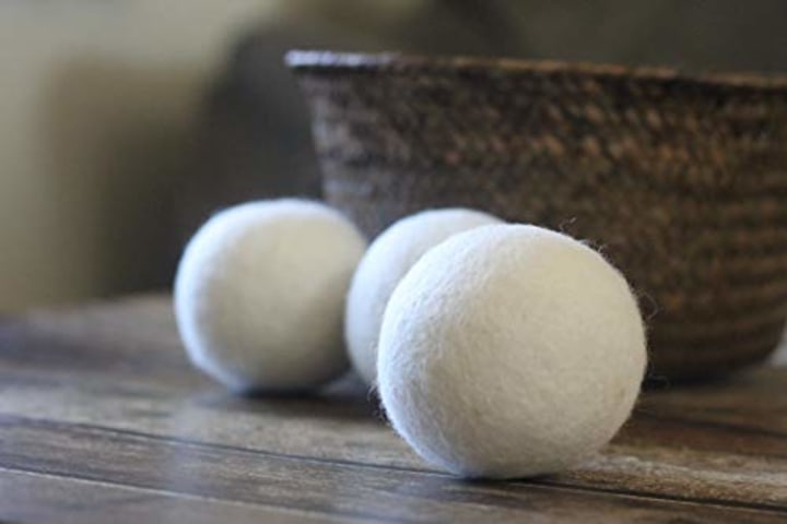 Wool Dryer Balls by Smart Sheep 6-Pack, XL Premium Reusable Natural Fabric Softener Award-Winning