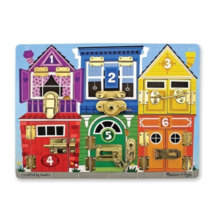 The Melissa &amp; Doug Wooden Latches Board
