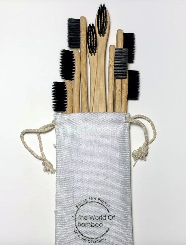 Bamboo toothbrush package