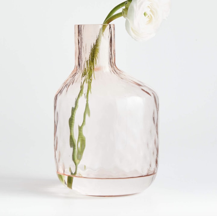 Cecillia Large Pink Glass Vase