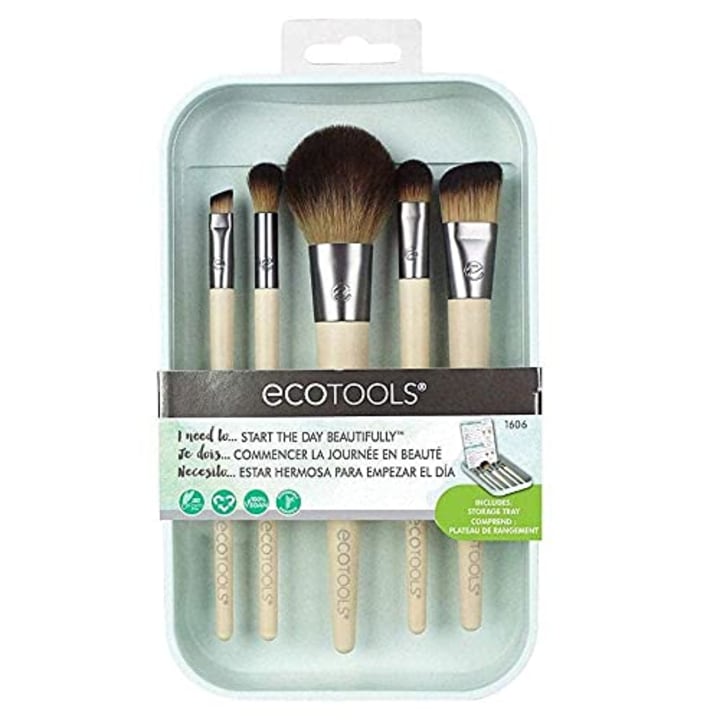EcoTools Makeup Brush Set for Eyeshadow, Foundation, Blush, and Concealer, Set of 5