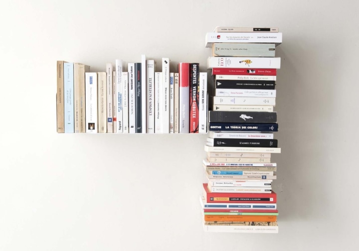 Asymmetrical bookshelf &quot;T&quot; LEFT