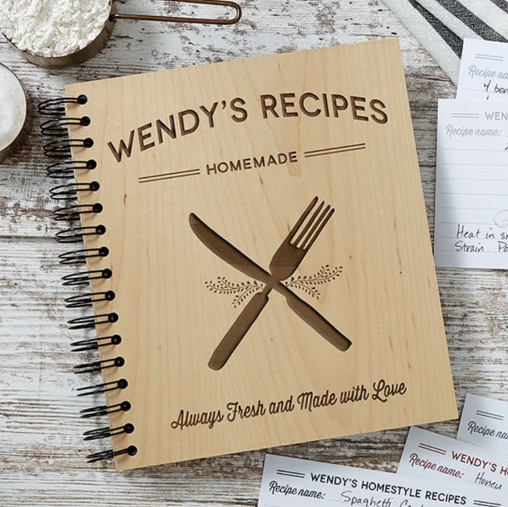 Farmhouse Kitchen Personalized Recipe Book