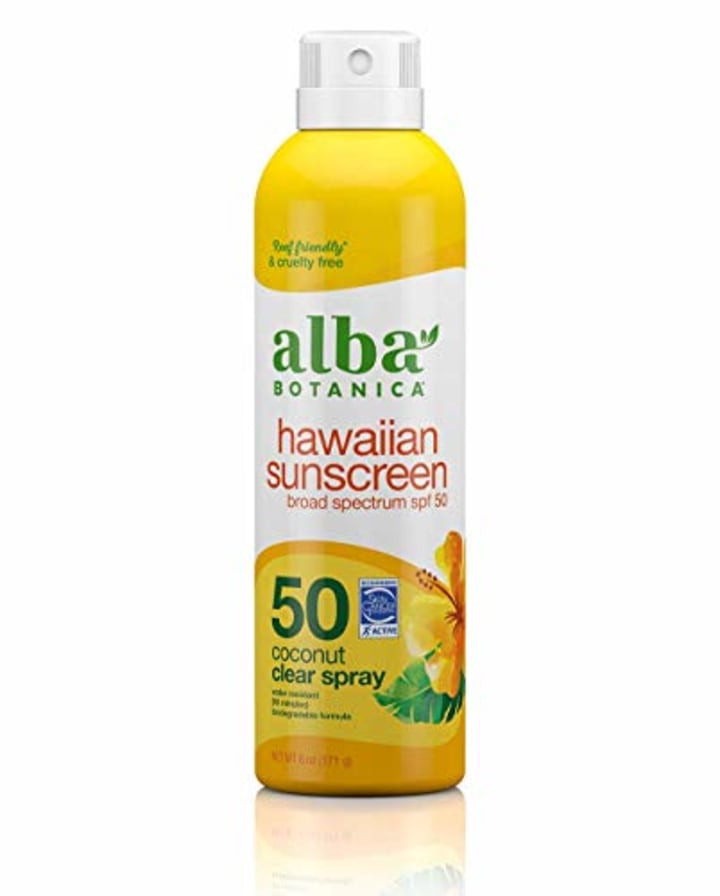 Alba Botanica Hawaiian Sunscreen Clear Spray, SPF 50