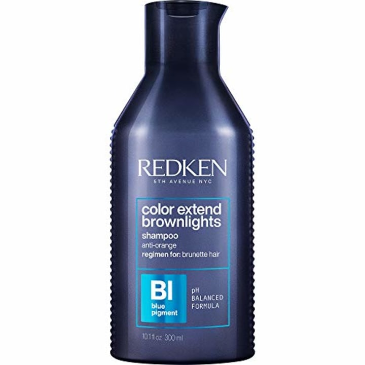 Redken Color Extend Brownlights Blue Toning Shampoo | For Natural &amp; Color-Treated Brunettes | Neutralizes Brass In Brown Hair | Sulfate-Free | 10.1 Fl Oz, 10.1 fl. oz