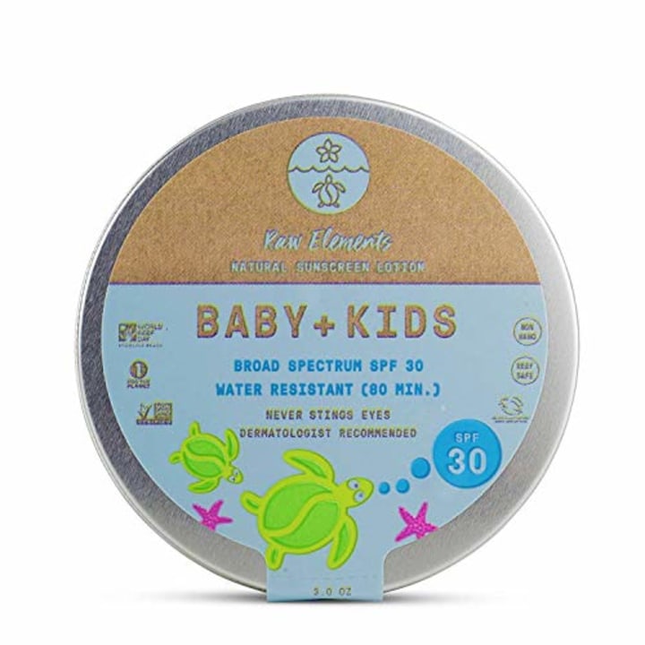 Raw Elements Baby + Kids SPF 30 Organic Sunscreen Lotion