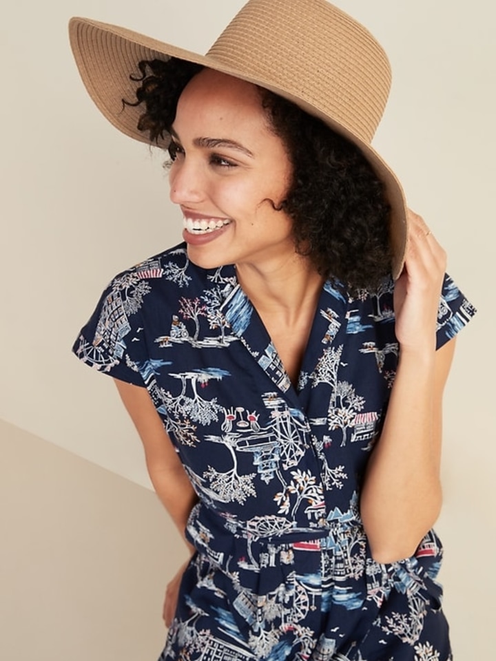 Old Navy Braided Wide-Brim Sun Hat for Women