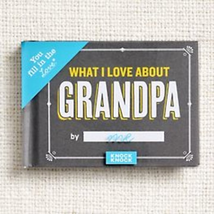 Knock Knock &quot;What I Love About Grandpa&quot; Fill in the Love Journal