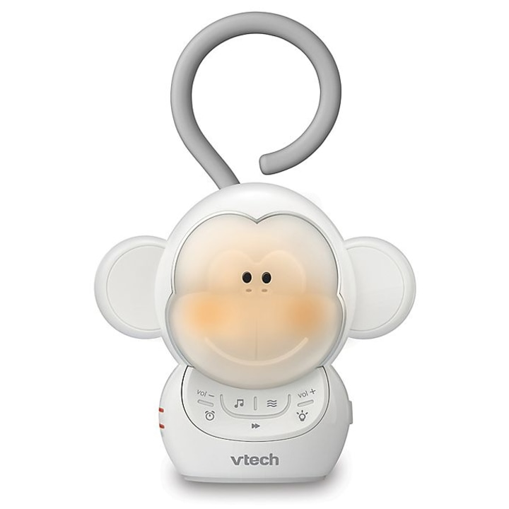 VTech Myla the Monkey Portable Safe &amp; Sound Storytelling Soother with Night Light in White